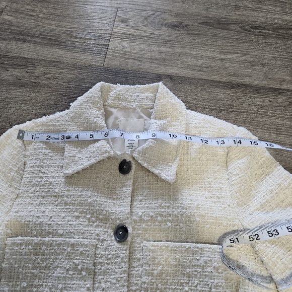Cream Textured Jacket - Picture 5 of 7